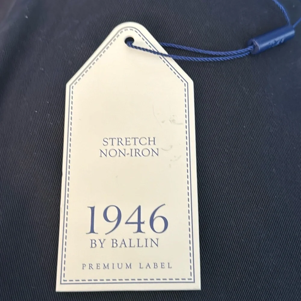 1946 Ballin Flat-Front Non-Iron Stretch Twill Trouser 38x32